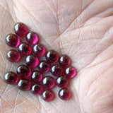 3mm Garnet Cabochons Tiny Calibrated Garnet Plain Smooth Round Loose Natural