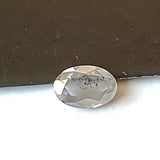 Salt And Pepper Diamond, CONFLICT FREE 6x4mm, 0.45 Ct Oval Shaped Brilliant Cut Faceted Clear Black Diamond For Jewelry - PDD976