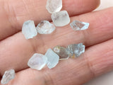 7-8mm Blue Topaz Rough Gemstones, Raw Natural Loose Rough Blue Topaz Undrilled Stones (2 Pcs T0 4 Pcs) - DGA98Z