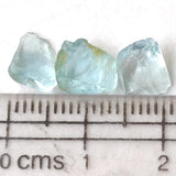 7-8mm Blue Topaz Rough Gemstones, Raw Natural Loose Rough Blue Topaz Undrilled Stones (2 Pcs T0 4 Pcs) - DGA98Z