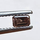 3.2x2.1mm Pink Diamond, Faceted Loose Rare 0.08 Cts Pink Emerald Cut Diamond for Ring - PPKJ218