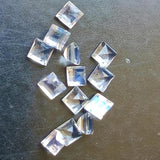 2.9-3mm Rainbow Moonstone Princess Cut Square Gems, Moonstone Square Gemstones For Jewelry, 6 Pieces - PSG403