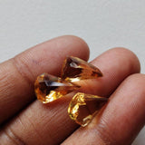12-13mm Citrine Fancy Shape Cut Stone, 3 Pieces, 8 CTW Citrine For Ring - KSN102