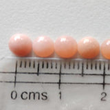 5mm Pink Opal Cabochon Lot, Plain Round 5 Pieces Loose Pink Opal Gems Flat Back Cabochons - GODP850