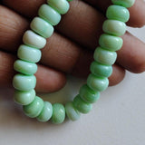 8.5mm Green Opal Faceted Rondelle Beads, Green Opal Faceted Beads For Jewelry (10 Pcs To 20 Pcs) - PSG410