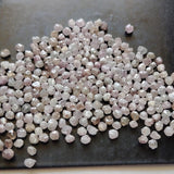 Pink Rough Diamond Rondelles, Pink Loose Rough Raw Uncut Diamonds, Conflict Free, 2mm Approx - PPKJ226