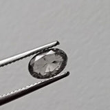 Salt And Pepper Diamond, CONFLICT FREE 4x6mm, 0.4 Ct Oval Shaped Brilliant Cut