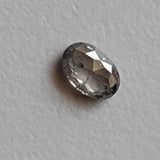 Salt And Pepper Diamond, CONFLICT FREE 4x6mm, 0.4 Ct Oval Shaped Brilliant Cut