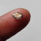 Salt And Pepper Diamond, CONFLICT FREE 4x6mm, 0.4 Ct Oval Shaped Brilliant Cut