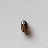 4.4x2.4mm Cognac Diamond Briolette Bead, Natural Brown Faceted Tear Drop Bead