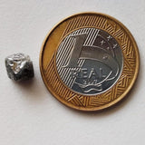 9x8.8mm Grey Diamond Octahedron, 1 Pc Natural Rough Raw Uncut Crystal Smooth