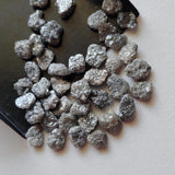 6.5-7mm Flat Grey Raw Diamond Slice, Beautiful Uncut Grey Rough Diamonds