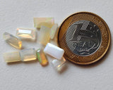5x7mm-5.5x11mm Ethiopian Opal Emerald Cut Stone, 5 Pcs Natural Faceted Cut Opal