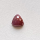 10mm Ruby Faceted Triangle Cabochon, Loose Ruby Trillion Flat Back Cabochons Stone For Jewelry - PPH57
