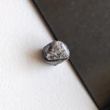 8.5x8.9mm Grey Diamond Octahedron, 1 Pc Natural Smooth Loose Rough Raw Uncut Diamond Crystal - PPKJ224