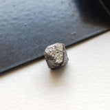 8.5x8.9mm Grey Diamond Octahedron, 1 Pc Natural Smooth Loose Rough Raw Uncut Diamond Crystal - PPKJ224