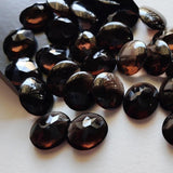 13mm Smoky Quartz Oval Cabochon Lot, Loose Oval Faceted Smoky Quartz Bub Polish For Jewelry (2 Pcs To 4 Pcs) - GODP666Z