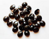 13mm Smoky Quartz Oval Cabochon Lot, Loose Oval Faceted Smoky Quartz Bub Polish For Jewelry (2 Pcs To 4 Pcs) - GODP666Z