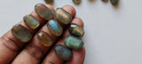 9x13mm - 11x17mm Labradorite Cabochons, Labradorite Faceted Fancy Shape