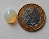 10.5x14mm Ethiopian Opal, Oval Faceted Opal, Fancy Cut Stone For Ring, Faceted Cabochon, 4.3Ct