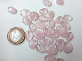 15-17mm Morganite Rose Cut Cabochons, 2 Pcs Natural Flat Back Cabochons Loose Faceted Morganite Gemstones - PNT55Z