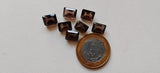 10 Pcs Smoky Quartz Emerald Cut Stones, Natural Smoky Quartz Rectangle Cut Loose Gemstone For Jewelry (4x6mm To 8x10mm)