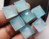 12.5mm Aqua Chalcedony Princess Cut,Stone (5Pcs To 10Pcs) - PDG147