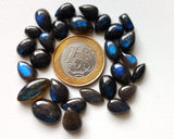 12-18mm Labradorite Plain Cabochons, Natural Mix Shape Labradorite Flat Back