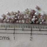 Pink Rough Diamond Rondelles, Pink Loose Rough Raw Uncut Diamonds, Conflict Free, 2mm Approx - PPKJ226
