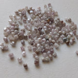 Pink Rough Diamond Rondelles, Pink Loose Rough Raw Uncut Diamonds, Conflict Free, 2mm Approx - PPKJ226
