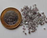 Pink Rough Diamond Rondelles, Pink Loose Rough Raw Uncut Diamonds, Conflict Free, 2mm Approx - PPKJ226
