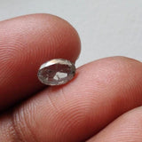 Salt And Pepper Diamond, CONFLICT FREE 4x6mm, 0.4 Ct Oval Shaped Brilliant Cut