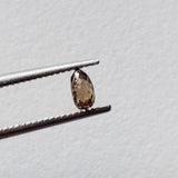 4.4x2.4mm Cognac Diamond Briolette Bead, Natural Brown Faceted Tear Drop Bead