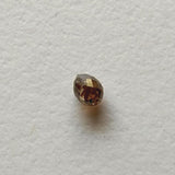 3.8x2.9mm Cognac Diamond Teardrop Briolette Bead, Natural Faceted Cognac Diamond