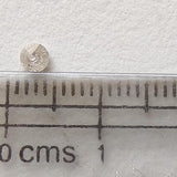 0.12 Ct White Diamond Polished Brilliant Cut, 3.2mm White Round Cut Solitaire