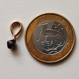 5.5mm Champagne Rough Diamond Crystal Pendant, Ready to Wear Champagne Raw Uncut