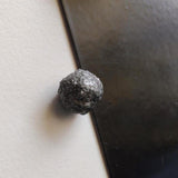 10x9mm Raw Black Diamond, Uncut Raw Loose Single Natural Round Black Diamonds
