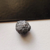 10x9mm Raw Black Diamond, Uncut Raw Loose Single Natural Round Black Diamonds