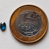 Blue Diamond Oval Cut For Ring, Loose Diamond Oval for Pendant, 6.4x4mm - PAD4