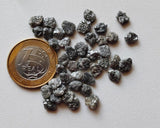 6.5-7mm Flat Grey Raw Diamond Slice, Beautiful Uncut Grey Rough Diamonds