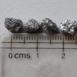 6.5-7mm Flat Grey Raw Diamond Slice, Beautiful Uncut Grey Rough Diamonds