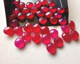 8mm Pink Chalcedony Round Faceted Stones, Loose Pink Chalcedony Double Side