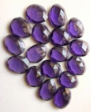 16-18mm Amethyst Hydro Quartz Rose Cut Cabochons, Amethyst Rosecut Cabochons