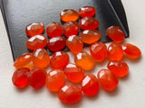 9mm Carnelian Rose Cut Cabochons, Carnelian Faceted Flat Back Cabochons