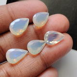 9x13mm Ethiopian Opal Pear Faceted Cut Stone, Natural Faceted Pear Opal Cabochon