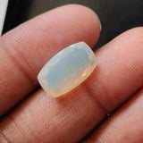 8x13mm Huge Ethiopian Emerald Opal, Rectangle Faceted Opal, Fancy Cut 2.70 Cts