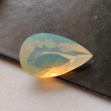 7.4x12mm Huge Ethiopian Opal, Pear Faceted Opal, Fancy Cut For Ring, 1.30 Cts