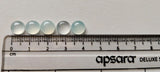 8mm Aqua Chalcedony Plain Round Cabochons, Loose Aqua Chalcedony Plain Round