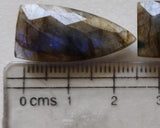 25mm Labradorite Shield Shape, 5 Pcs RARE Labradorite Long Fancy Shield 5 Pcs