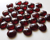 12-15mm Ruby Red Crystal Quartz Rose Cut Cabochons, Ruby Red Quartz Flat Back